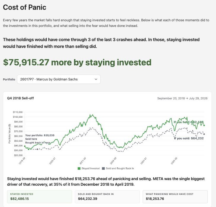Pure Benchmarks Cost of Panic screenshot